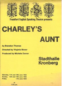 Frankfurt English Speaking Theatre - Poster "Charley's Aunt"